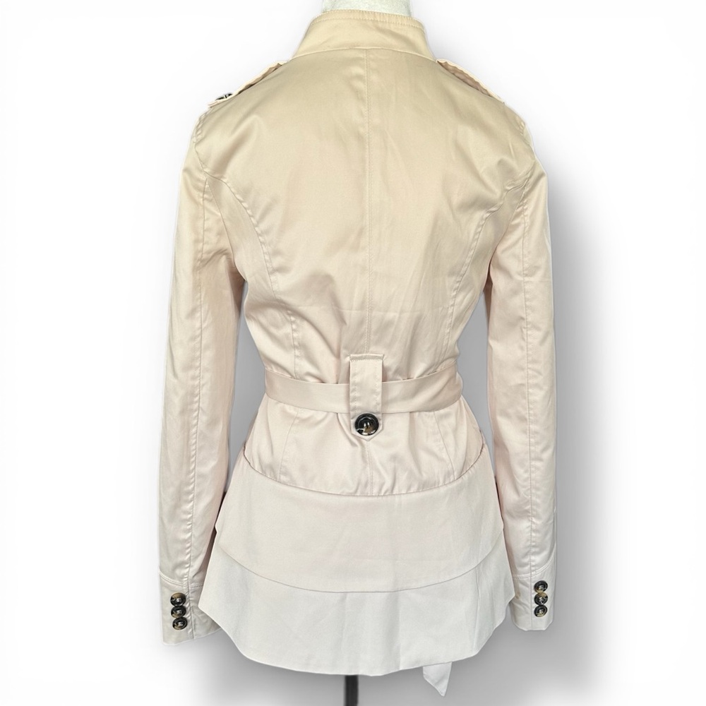 Ina “Lucy Trench” Double-Breasted Trench Coat Size Small - Picture 3 of 8